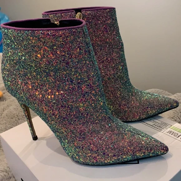 Rhinestone sparkly stiletto booties 😍✨ - Picture 3 of 3